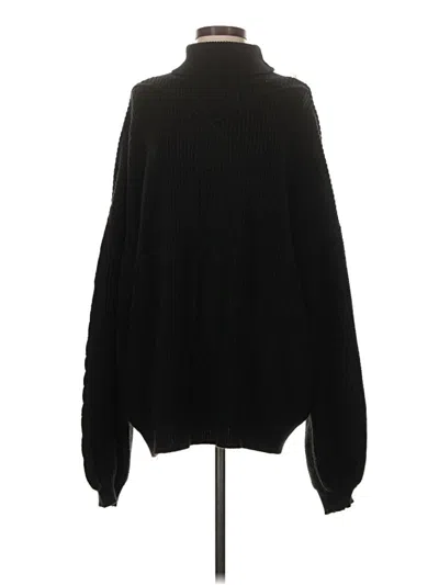 Pre-owned Shein Turtleneck Sweater In Black