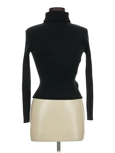 Pre-owned Shein Turtleneck Sweater In Black