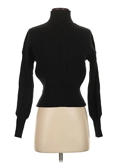 Pre-owned Shein Turtleneck Sweater In Black