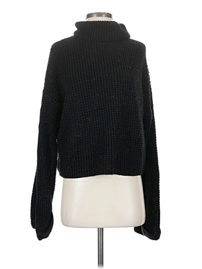 Pre-owned Shein Turtleneck Sweater In Black