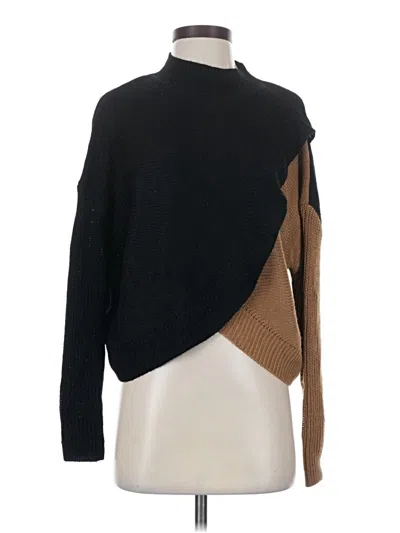 Pre-owned Shein Turtleneck Sweater In Black