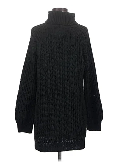 Pre-owned Shein Turtleneck Sweater In Black