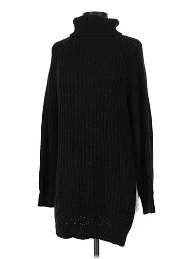 Pre-owned Shein Turtleneck Sweater In Black