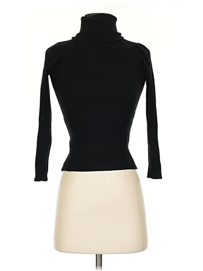 Pre-owned Shein Turtleneck Sweater In Black