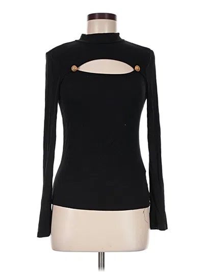 Pre-owned Shein Turtleneck Sweater In Black