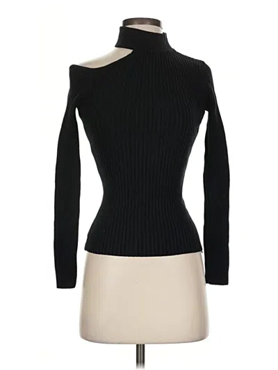 Pre-owned Shein Turtleneck Sweater In Black