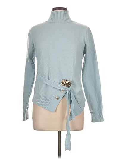 Pre-owned Shein Turtleneck Sweater In Blue