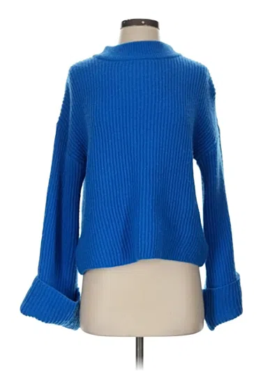 Pre-owned Shein Turtleneck Sweater In Blue