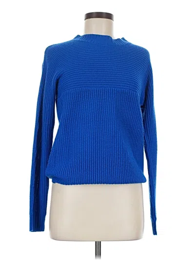 Pre-owned Shein Turtleneck Sweater In Blue