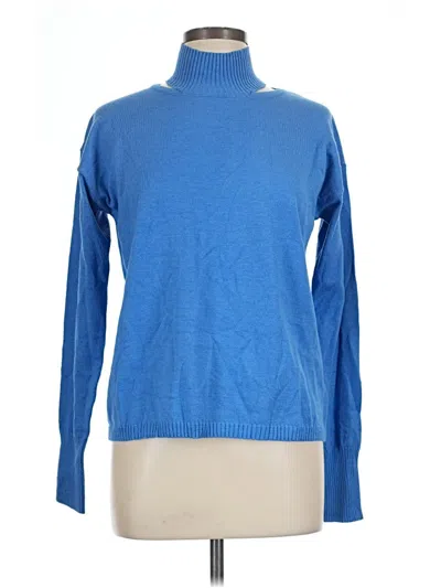 Pre-owned Shein Turtleneck Sweater In Blue