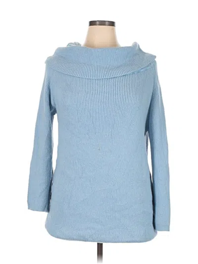 Pre-owned Shein Turtleneck Sweater In Blue
