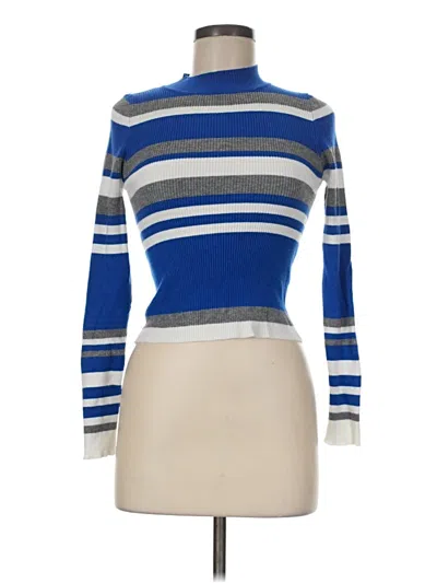 Pre-owned Shein Turtleneck Sweater In Blue