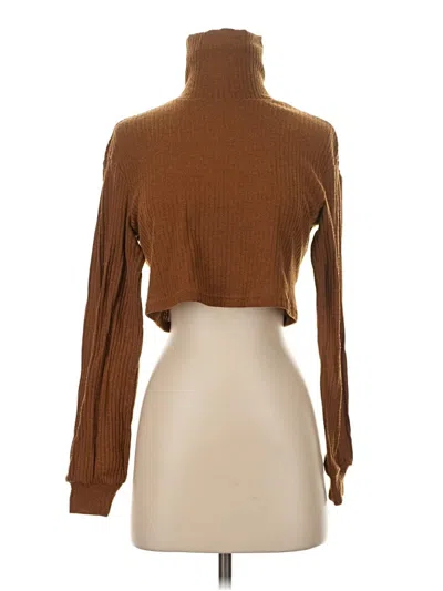 Pre-owned Shein Turtleneck Sweater In Brown