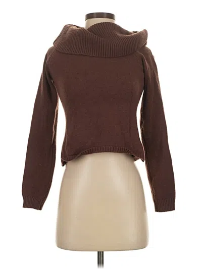 Pre-owned Shein Turtleneck Sweater In Brown