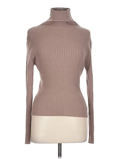Pre-owned Shein Turtleneck Sweater In Brown