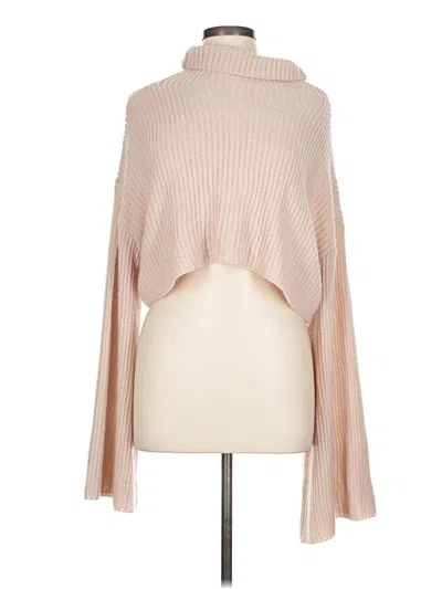 Pre-owned Shein Turtleneck Sweater In Brown