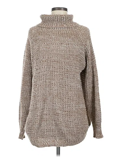 Pre-owned Shein Turtleneck Sweater In Brown