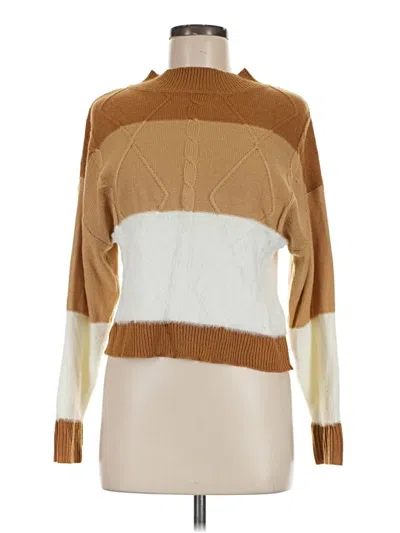 Pre-owned Shein Turtleneck Sweater In Brown