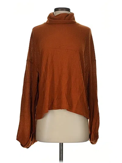 Pre-owned Shein Turtleneck Sweater In Brown