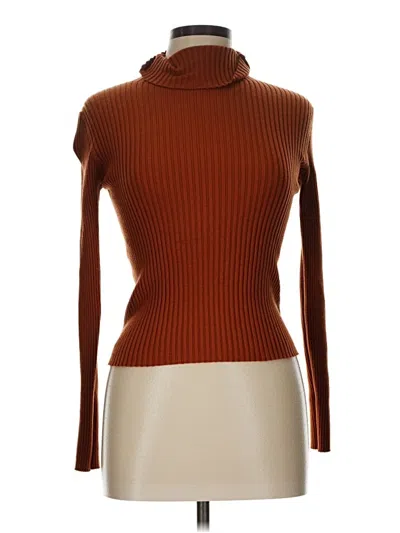 Pre-owned Shein Turtleneck Sweater In Brown