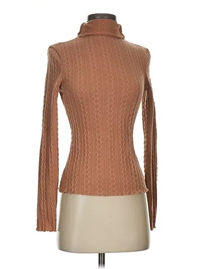 Pre-owned Shein Turtleneck Sweater In Brown
