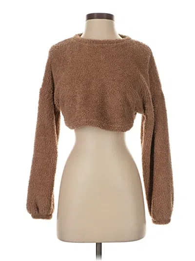 Pre-owned Shein Turtleneck Sweater In Brown