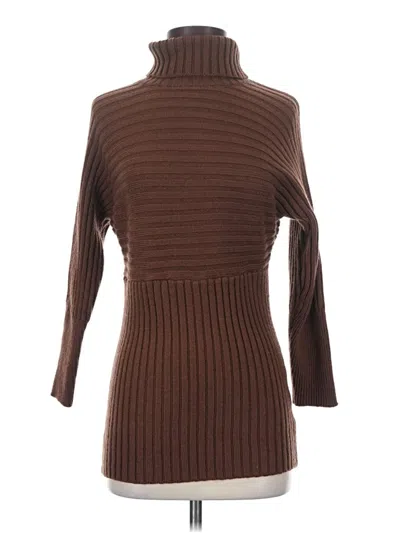 Pre-owned Shein Turtleneck Sweater In Brown
