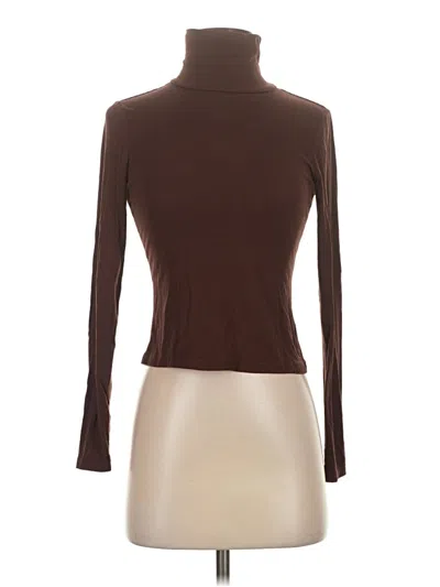 Pre-owned Shein Turtleneck Sweater In Brown