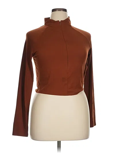 Pre-owned Shein Turtleneck Sweater In Brown