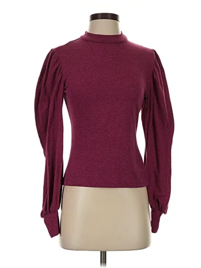 Pre-owned Shein Turtleneck Sweater In Burgundy
