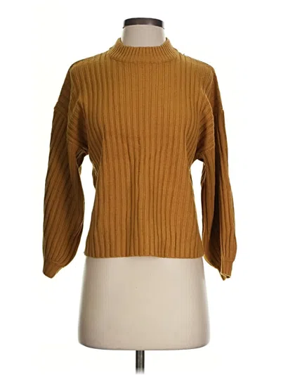 Pre-owned Shein Turtleneck Sweater In Gold
