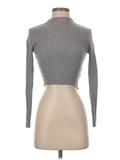 Pre-owned Shein Turtleneck Sweater In Gray