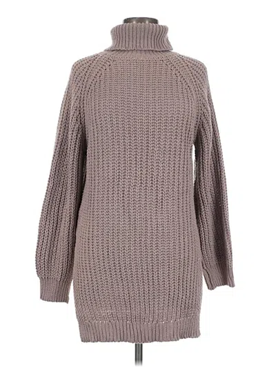 Pre-owned Shein Turtleneck Sweater In Gray