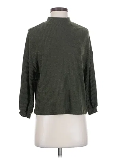 Pre-owned Shein Turtleneck Sweater In Green