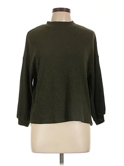 Pre-owned Shein Turtleneck Sweater In Green