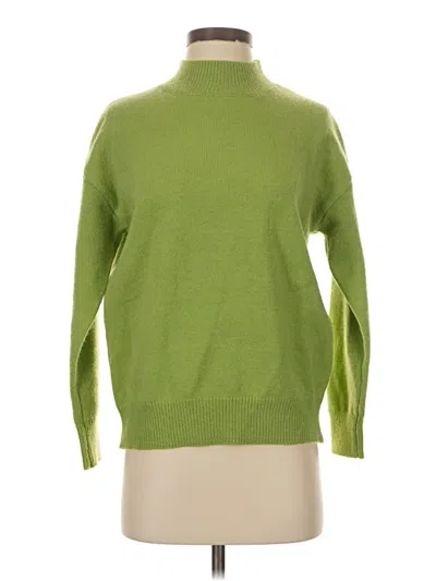 Pre-owned Shein Turtleneck Sweater In Green