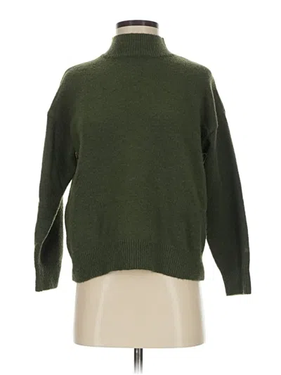 Pre-owned Shein Turtleneck Sweater In Green