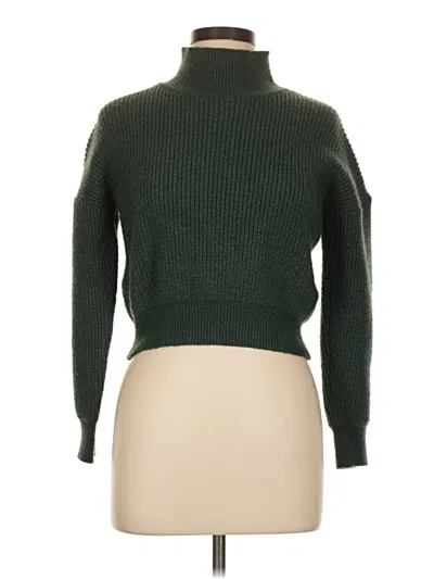 Pre-owned Shein Turtleneck Sweater In Green