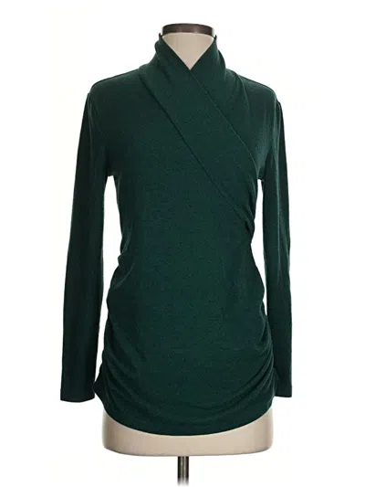 Pre-owned Shein Turtleneck Sweater In Green