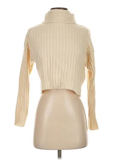 Pre-owned Shein Turtleneck Sweater In Ivory