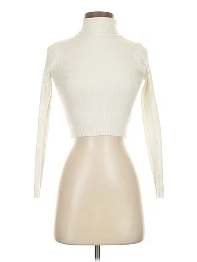 Pre-owned Shein Turtleneck Sweater In Ivory