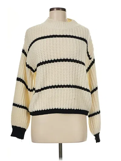 Pre-owned Shein Turtleneck Sweater In Ivory