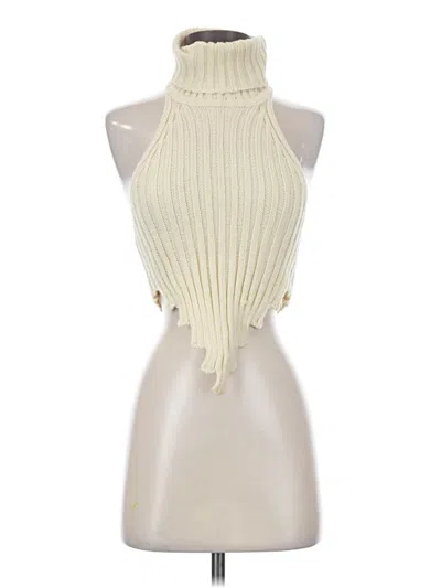 Pre-owned Shein Turtleneck Sweater In Ivory