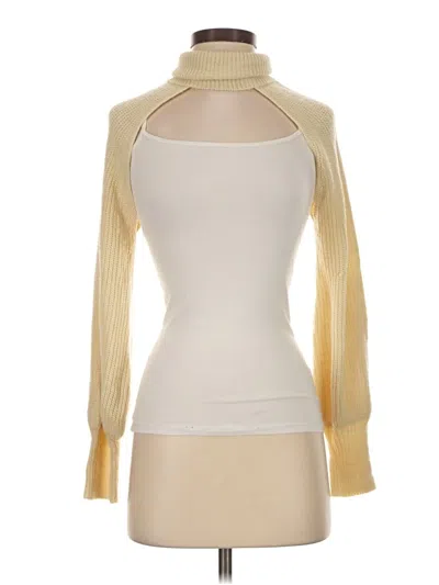 Pre-owned Shein Turtleneck Sweater In Ivory