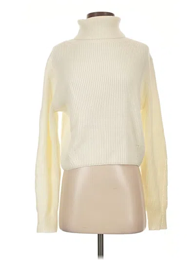 Pre-owned Shein Turtleneck Sweater In Ivory