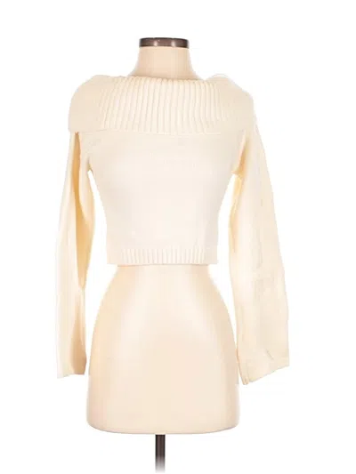 Pre-owned Shein Turtleneck Sweater In Ivory