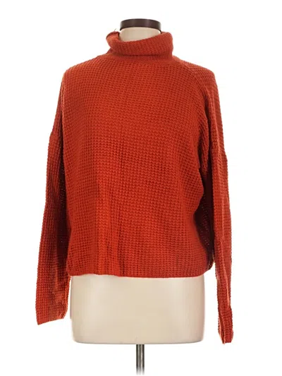 Pre-owned Shein Turtleneck Sweater In Orange