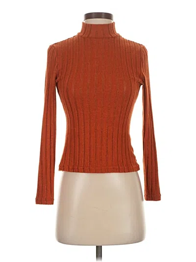 Pre-owned Shein Turtleneck Sweater In Orange