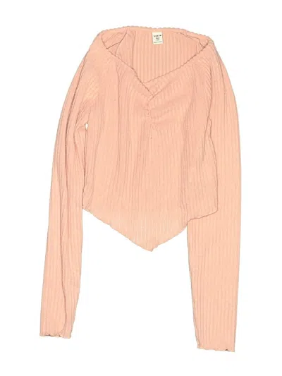 Pre-owned Shein Kids' Turtleneck Sweater In Pink