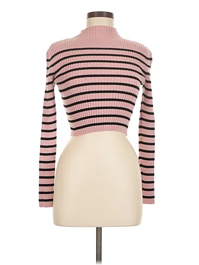 Pre-owned Shein Turtleneck Sweater In Pink